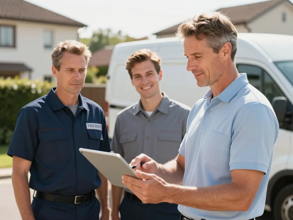 Équipe de techniciens du débarras en intervention dans les Yvelines pour un devis gratuit.