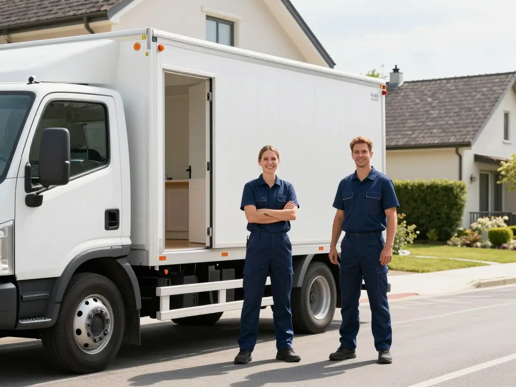 Camion de débarras professionnel