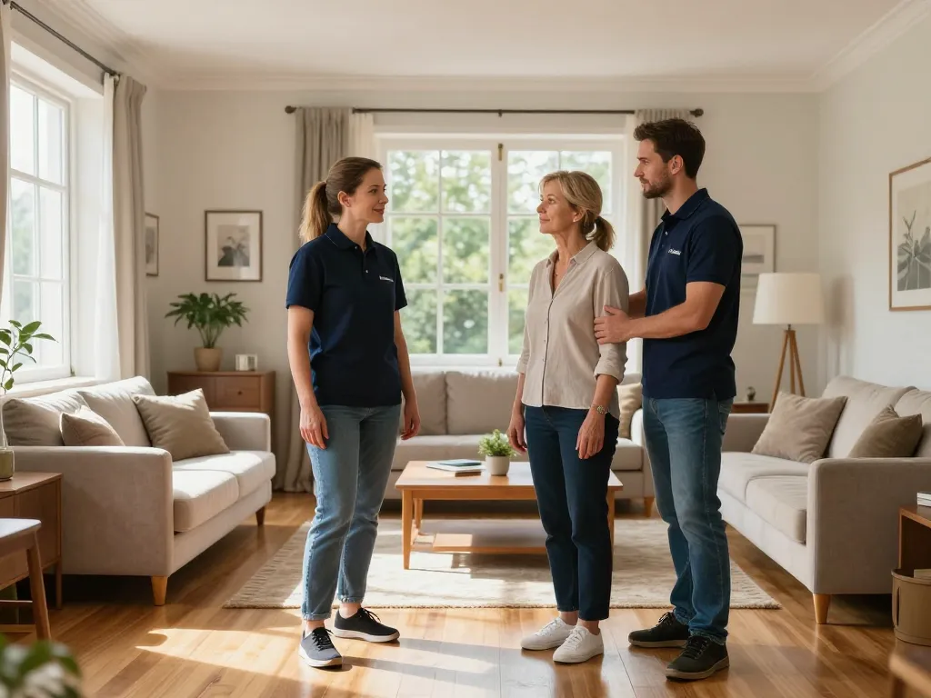 Intérieur de maison rangé avec soin